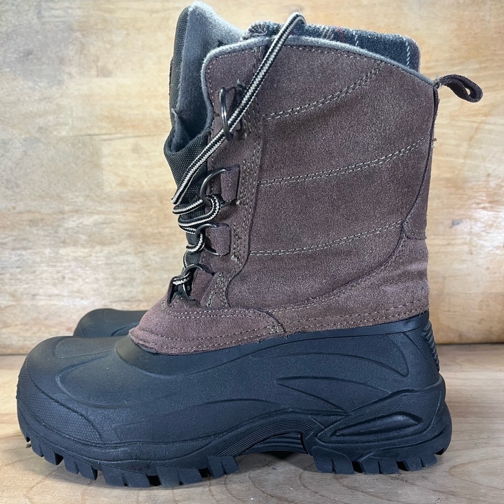 Bass Daredevil Leather Thermo Lite Performance Mens Sz 7 Insulations Boots Brown - Picture 3 of 8